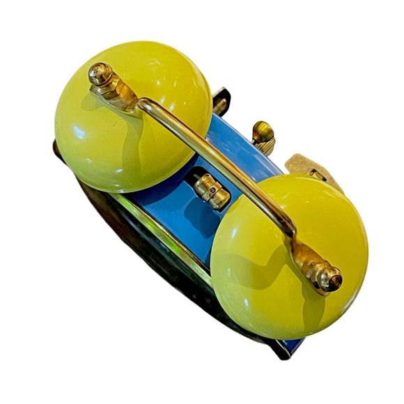 Vintage Smurf Alarm Clock BRADLEY 1983 Animated Action Clock - Picture 6 of 8